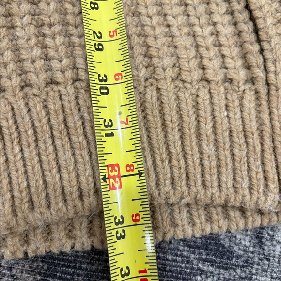 River Island Cable Knit Hybrid Shirt Dress in Beige - Picture 10 of 10